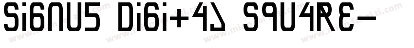 Signus Digital Square字体转换